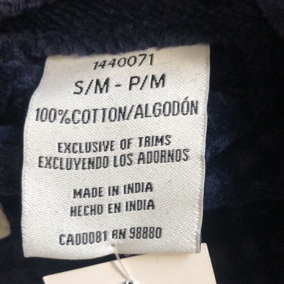 Majestic Men’s Luxurious 100% Cotton Terry Velour Robe size Small/medium - Picture 7 of 9